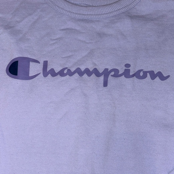 Champion Pastel Purple Sweatshirt with Logo - Picture 2 of 5